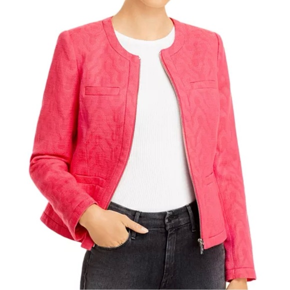 KARL LAGERFELD PARIS NWT Jacquard Jacket Size 14 🆕 - Picture 1 of 9